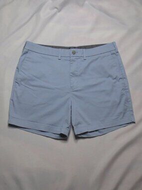 EXPRESS mens SHORTS baby blue GOLF 6’ inseam CASUAL flat front SIZE 34-36